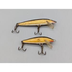 Rapala Fishing Lure Lot of 2 Finland Vintage Crankbait Jerkbait